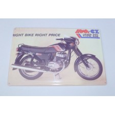 CEDULE - JAWA 350/638  - (30X20CM)